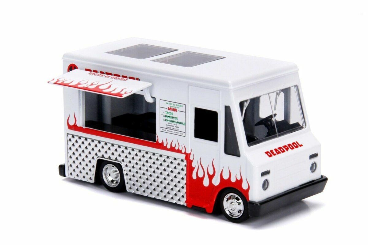 Marvel DEADPOOL Food Truck Jada Metals Die-Cast 1/32  Model Truck