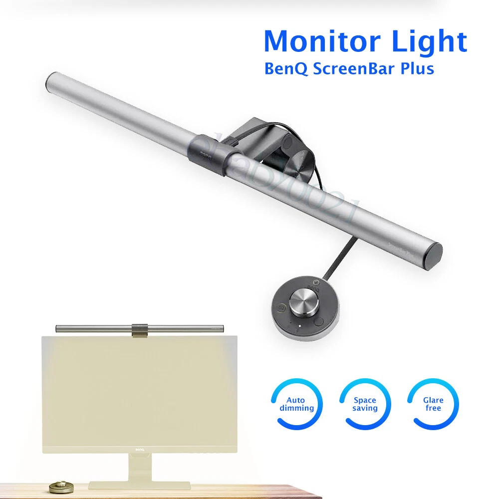 BenQ ScreenBar Plus Computer Monitor Light LED Clip Desk Lamp