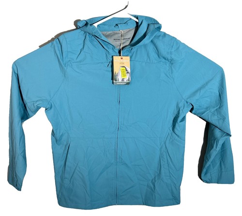  Robbins ジップアップジャケット Royal Robbins Jacket Mens L Grey Hooded Full Zip Outdoor Hike