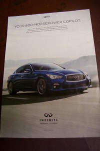 2017 2018 2019 INFINITI Q50 Red Sport 400 v6 twin turbo magazine ad Q60 Q70 G35