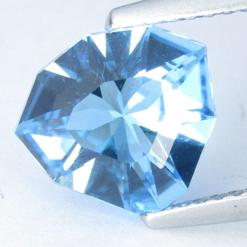 2.62Cts Winning Natural Swiss Blue Topaz Fancy Precision Cut Loose Gem VDO - Picture 2 of 4