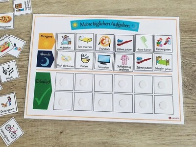 LIKARTO Routineplaner für Kinder, Tägliche Aufgaben, Morgens & Abends, Lernspielzeug