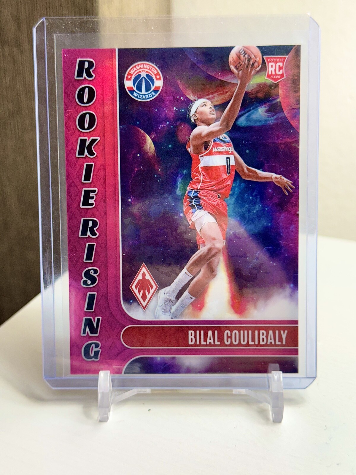 2023-24 Panini Phoenix - Rookie Rising Bilal Coulibaly #18 Pink /99 (RC)