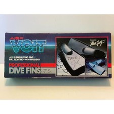 AMF Voit Professional Dive Fins Full Floating Non-Marking Pro Black 707 Size 7-9