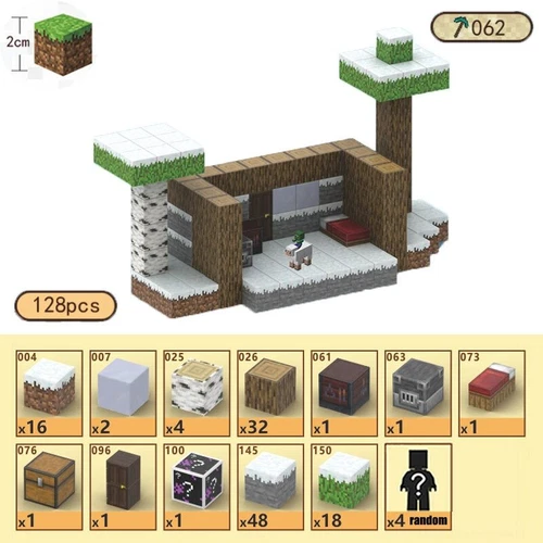My World Magnetic Building Block Set STEM Mine Craft Toys Tiles Pixel Cube 2CM - Picture 73 of 78