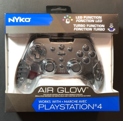 Nyko Air Glow Fan Cooled WIRED Controller for PS4 PC NEW