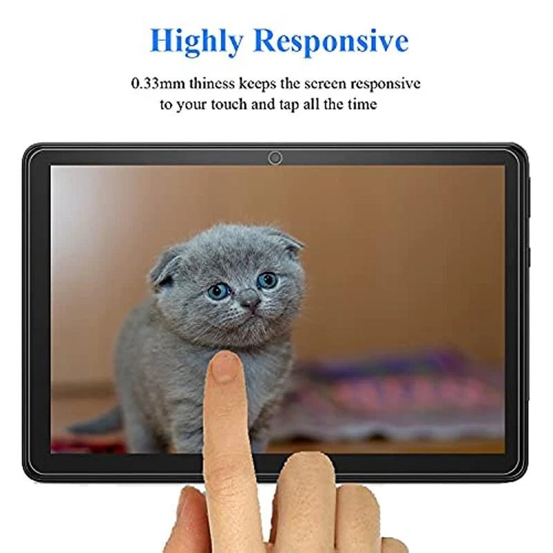 2Pcs Tempered Glass Screen Protector Cover For Amazon Fire HD 10  Plus 2021 11th - Image 3 of 4