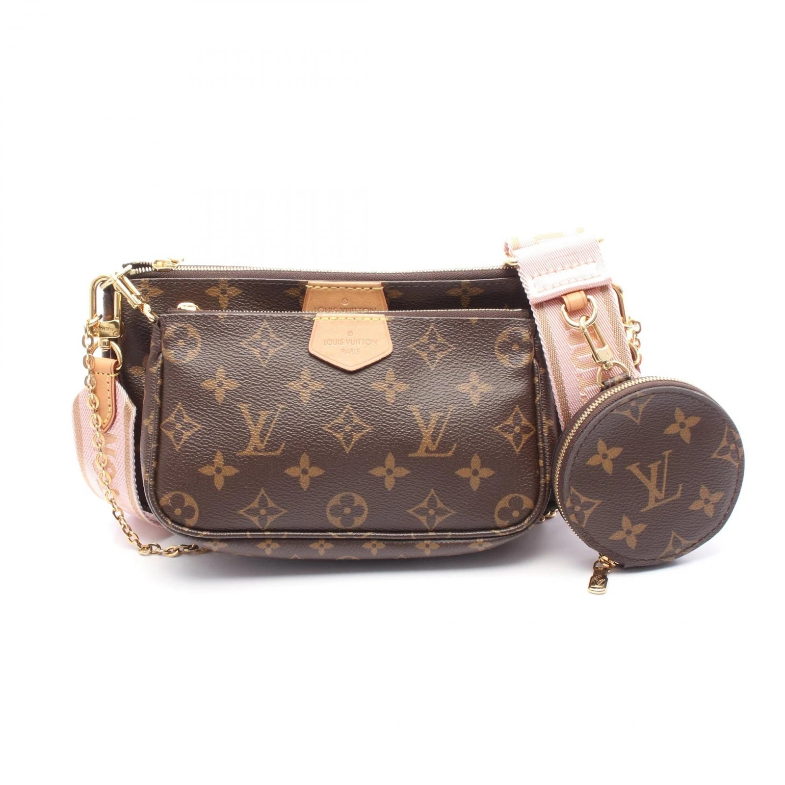 LOUIS VUITTON（LV） Borsa a tracolla Louis Vuitton multi pochette accessori catena M44840 monogramma usata