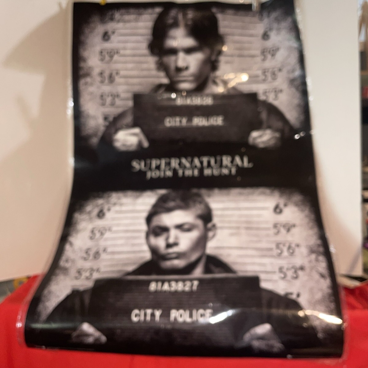 36” X25” Supernatural Mugshot Dean and Sam Winchester Art Print