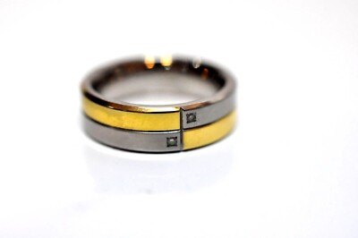 Boccia Damen-Ring Titanium Titan teilvergoldet Kristall 17-BU2638/861