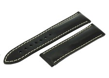 Maurice Lacroix Uhrenarmband, Uhrband, Ersatzband, glatt leder 20 mm schwarz