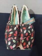 Toms Alpargata Forged Iron Tree Lights Slip On Shoes, Women s Size 8, New w/ Box