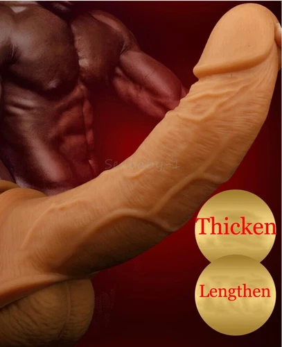 2PCS Cock-Girth-Enlarger-Enhancer-Penis-Extension-Extender Sheath-Dick-Sleeve - Picture 6 of 12