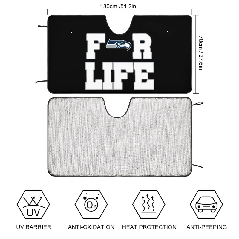 Seattle Seahawks Car Windshield Sunshade