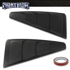 Fit For 05-14 Ford Mustang 1/4 Quarter Side Window Louvers Carbon Fiber Look