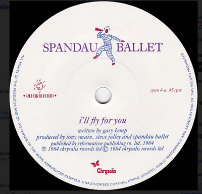 Spandau Ballet - I'll Fly For You         SPAN 4          VINYL MINT
