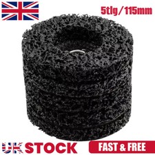 5pcs 115mm Poly Strip Wheel Discs Paint Rust Remove Abrasive Angle Grinder UK