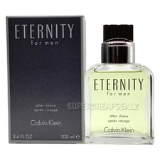 Eternity by Calvin Klein for Men 3.4 oz After Shave Splash NIB AUTHENTIC