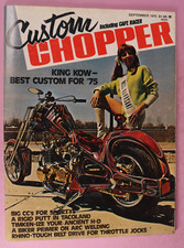 Custom Chopper September 1975 Paint Parts Big Bike Street Choppers