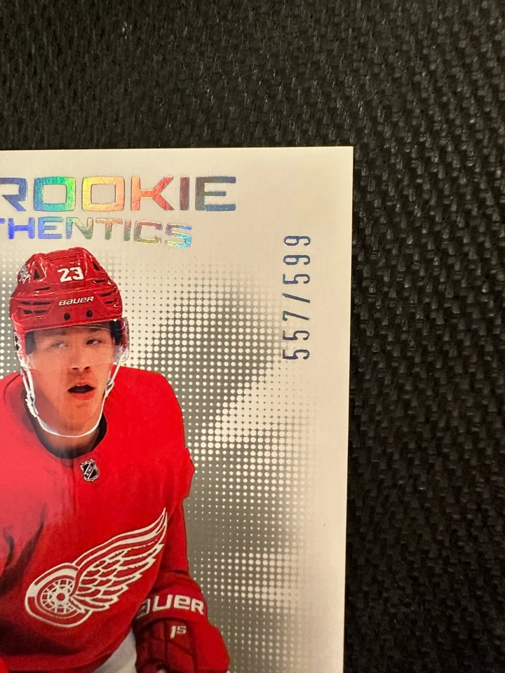 2021-22 UD SP Hockey Rookie Authentics Silver #132 Lucas Raymond /599-Red Wings - Image 2 of 4