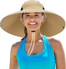 Women Super Wide Brim Sun Hat UPF50 Waterproof Bucket Hat for Fishing, Hiking,