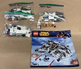 LEGO Star Wars 75049 Snowspeeder 3 Minifigures 279 Pieces No Box Pre-Owned
