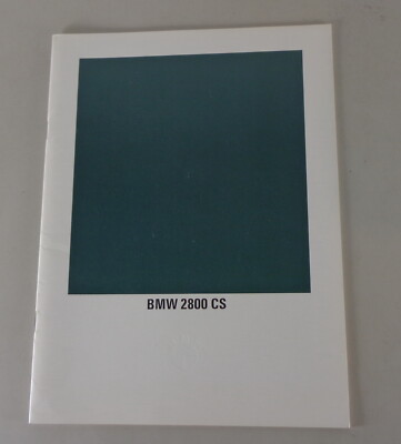 Brochure/catalogue BMW 2800 CS Type E9 Coupe from 4/1969