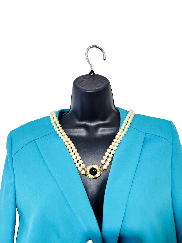 Joan Rivers Vintage 4 Piezas Collar Pulsera Pendiente Colección Clásica Conjunto de Perlas Foto 2 de 4