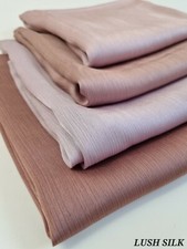 Luxury Premium Soft Lush Silk Scarf Hijab Elegant Plain Wrap Sarong Shawl Cape