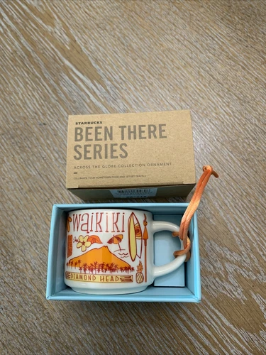 New In Box Starbucks Waikiki Hawaii Been there Series Mini Sz 2oz Mug/Ornament