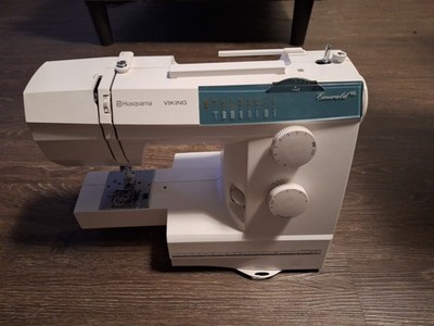 Husqvarna Viking White Sewing Machine Emerald 116