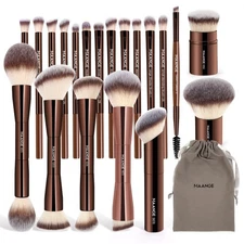 MAANGE 20 PCS Foundation Makeup Brush Set, Double-ended Kabuki Contour Brush for