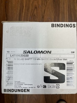 Salomon S/Lab Shift MNC 13 Ski Bindings Black 100mm Brake New
