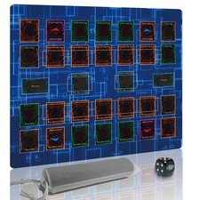 Extalas for Yugioh Playmat, 2-Player, Limited Edition Rare Dice and Free Storage