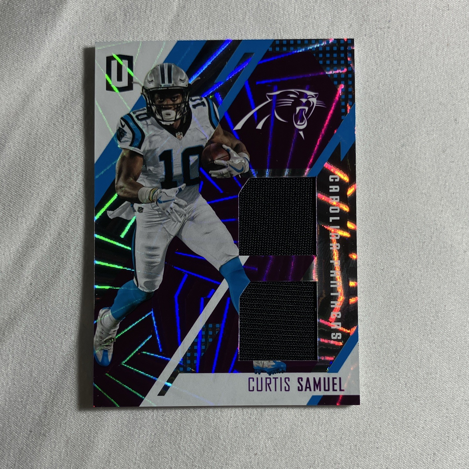 Curtis Samuel Panini Unparalleled Rookie Stitches Dual #STCS Base