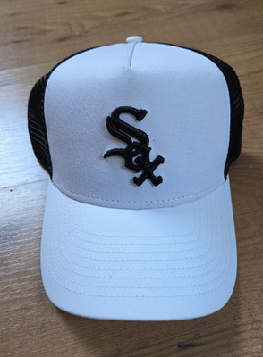 New Era White Sox Trucker Cap weiß schwarz, verstellbar, Baumwolle/Polyester