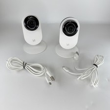 YI 1080p Home Camera Lot 2 White WiFi Indoor IP Surveillance Camera Security