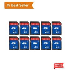 INDMEM 2GB SD Card, 10 Packs Class 4 2GB Flash Memory Card MLC Standard Secur...