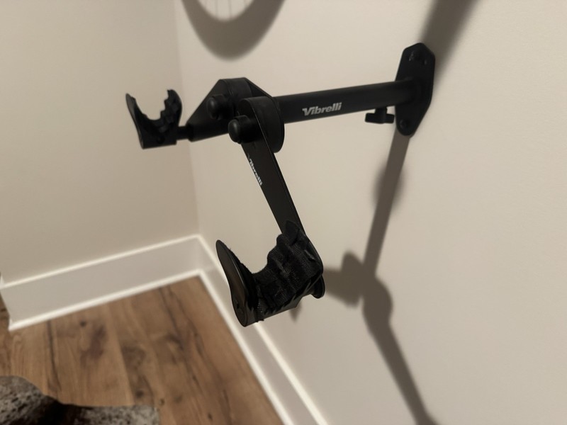 Vibrelli Bike Wall Mount - Horizontal Storage Rack for Hanging Bicycles in Ga...