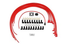 5041r Spark Plug Wire Set - 8mm - Universal - Red Wire With Red 90 Deg Boots