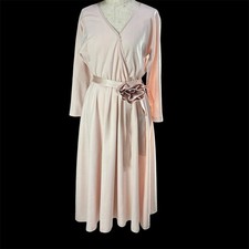 MARC JACOBS RUNWAY Dress Cache-Coeur Long Dress with Belt and Rose