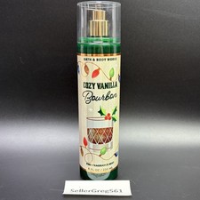 Bath  Body Works Cozy Vanilla Bourbon Fine Fragrance Body Mist Spray 8 FL OZ