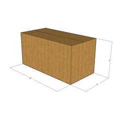 10 18x9x9 Kraft Brown Corrugated Shipping Boxes 32 ECT Single-Wall New