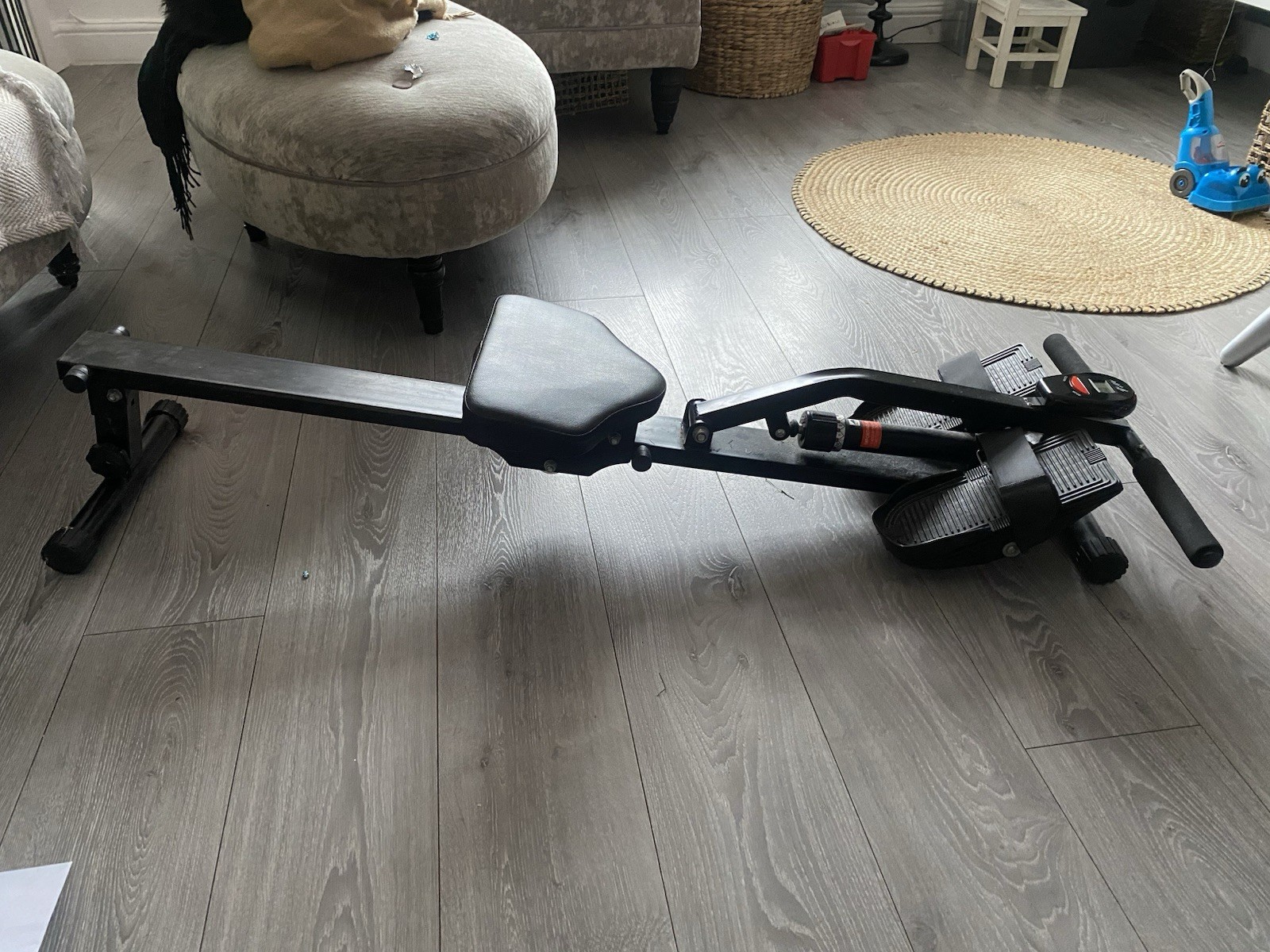 Fold Up Lay Flat Rowing Machine 