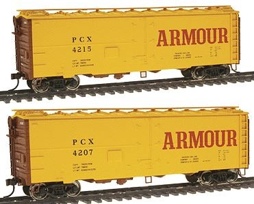 Walthers 932-22583 escala HO armadura PCX 40' refrigerador de carne (paquete de 2) LN/caja | Zustand: Used