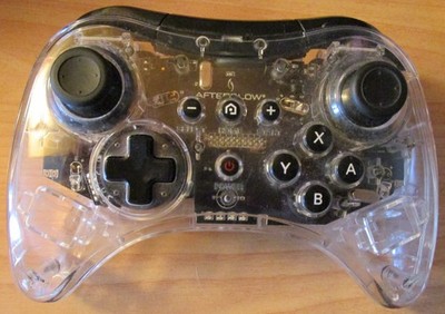 Afterglow Wireless Pro Controller für Nintendo Wii U - Gehäuse transparent