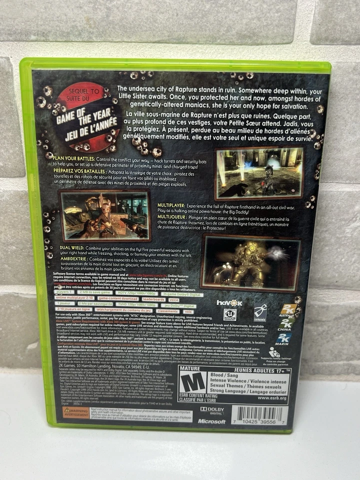BioShock 2 - Microsoft Xbox 360 - Complete In Box Cib - Image 3 of 4