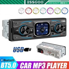 Car Stereo Radio Single 1 DIN MP3 Player Bluetooth AUX USB AM FM Audio Receiver
