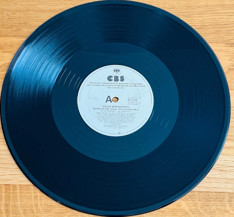 Bruce Springsteen - Born In The USA Rare Australia White Label Promo 12" Single - Bild 4 von 4