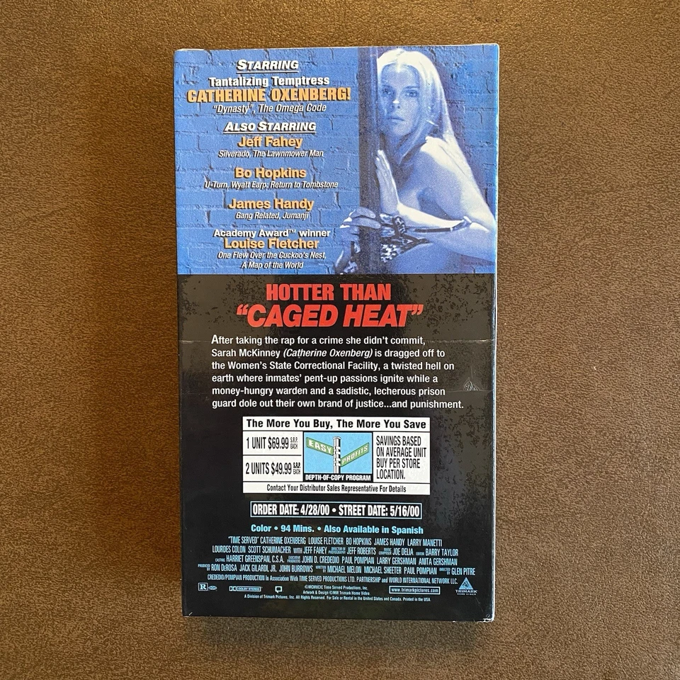 Time Served VHS 1999 Screener Promo Tape Brand New Sealed Catherine Oxenberg - Image 2 of 4